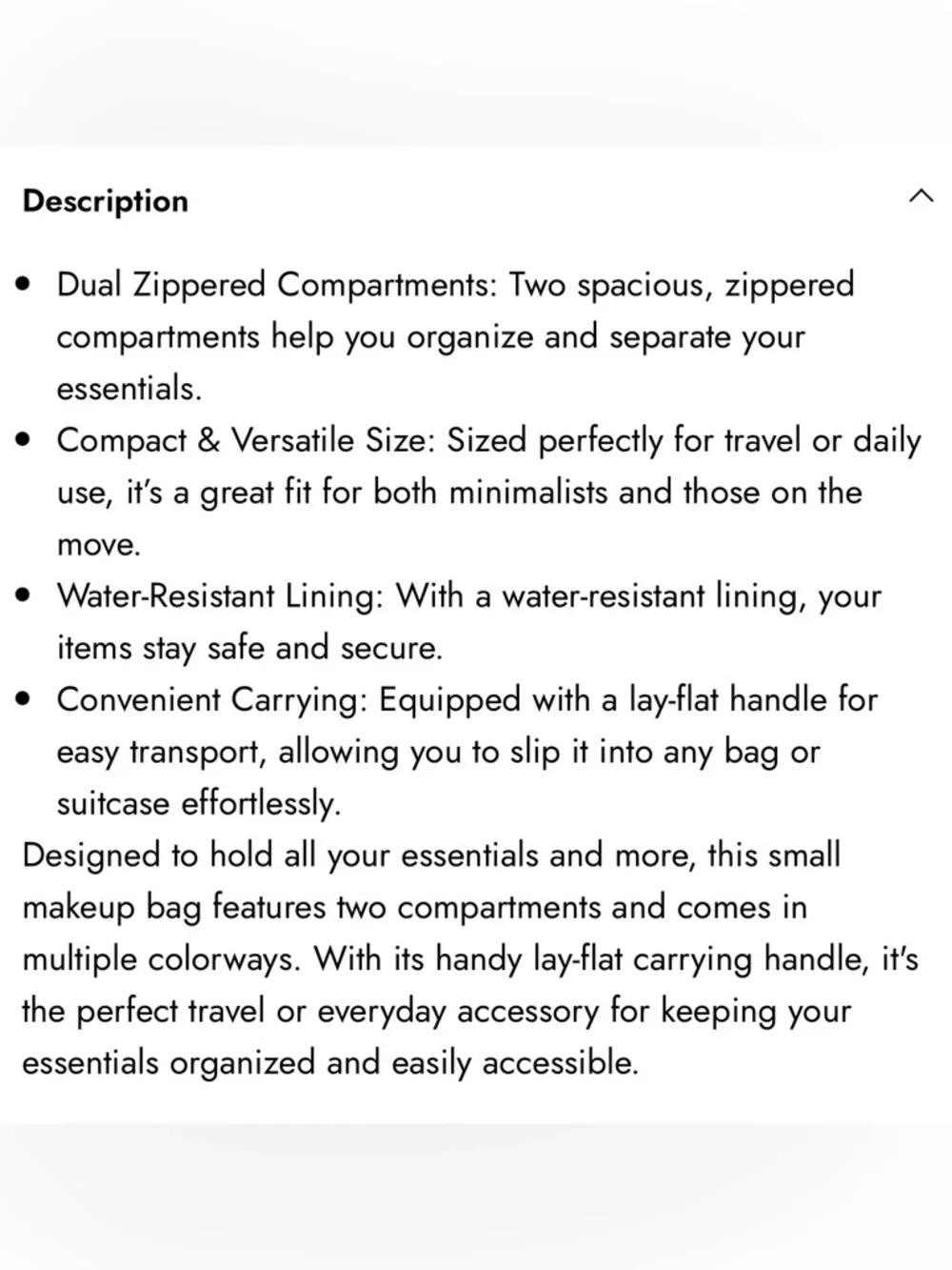 CALPAK small clear cosmetics case in Mocha